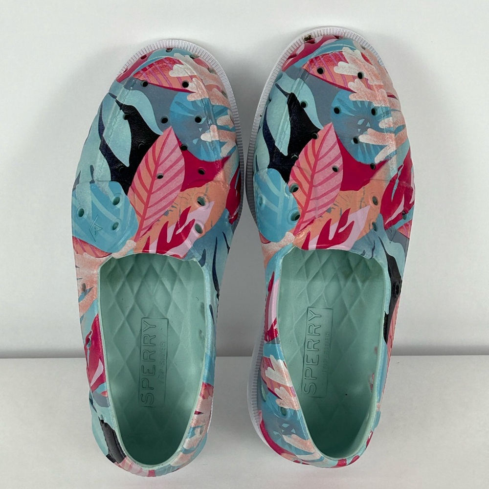 Sperry Top-sider Womens Floral Original Float Boat Shoe Size 8 Waterproof.